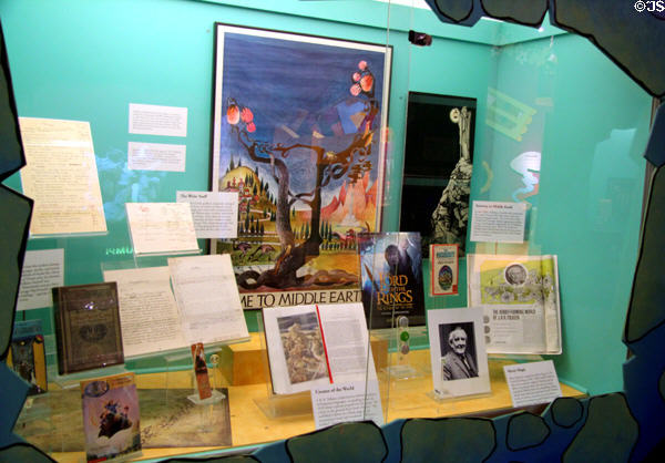 J.R.R. Tolkien book display at The Strong National Museum of Play. Rochester, NY. On National Register.
