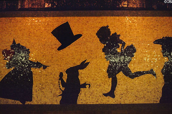 Alice in Wonderland mural 