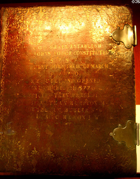 Bible (1767) used by Washington, then Harding, Eisenhower, Carter & Bush Sr. to take Presidential oath at Federal Hall. New York, NY.
