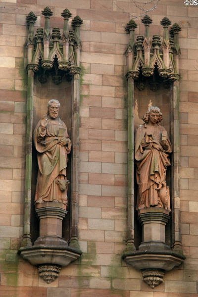 Evangelists Saints Luke & John on Trinity Church. New York, NY.