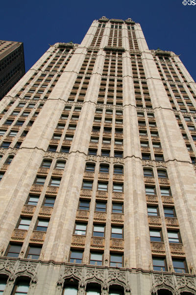 Facade of Woolworth Building. New York, NY.