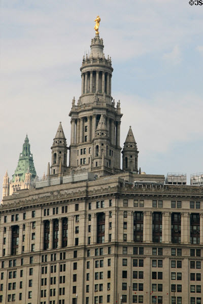 Municipal Building (1914) (1 Centre St.) (34 floors). New York, NY. Architect: William M. Kendall & Burt Fenner of McKim, Mead & White. On National Register.