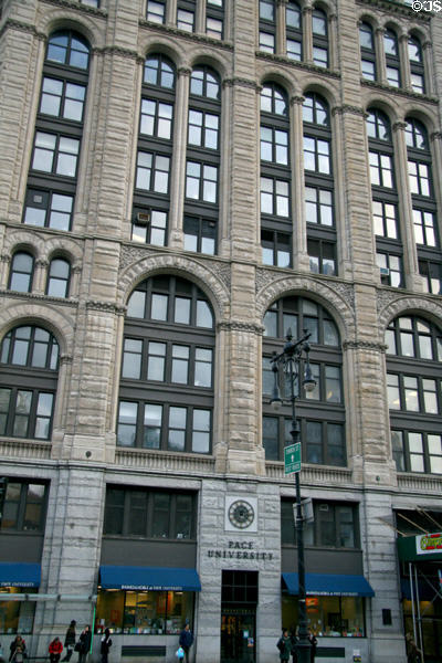 Pace University (built as New York Times Building) (1889) (41 Park Row) (16 floors). New York, NY. Architect: George B. Post, Maynicke & Franke.