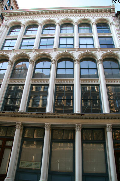 Condict Saddelry Building (1861) (55 White St.) with cast iron front. New York, NY. Architect: John Kellum & Son.