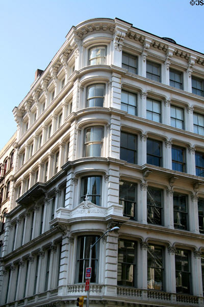 Gunther Building cast iron facade (1872) (469 Broome St.). New York, NY. Style: Second Empire.
