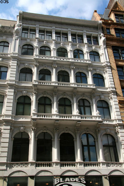 Commercial building with iron front (659 Broadway) (1852). New York, NY.