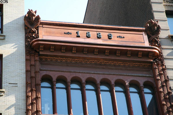 Shakespeare & Co. building with terra cotta gargoyles (1889) (716 Broadway). New York, NY.