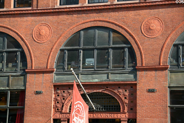 Terra cotta details of De Vinne Press Building (393-399 Lafayette St.). New York, NY.