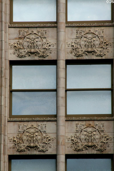 Terra cotta designs by Louis H. Sullivan on Baynard-Condict Building. New York, NY.