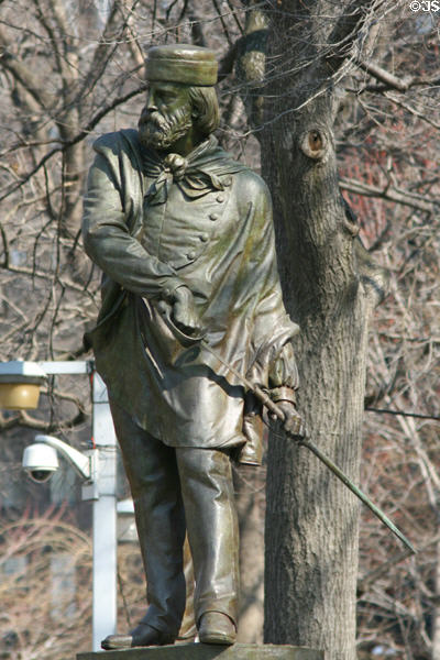 Giuseppe Garibaldi (1807-1882) statue (c1888) by Giovanni Turini in Washington Square Park. New York, NY.