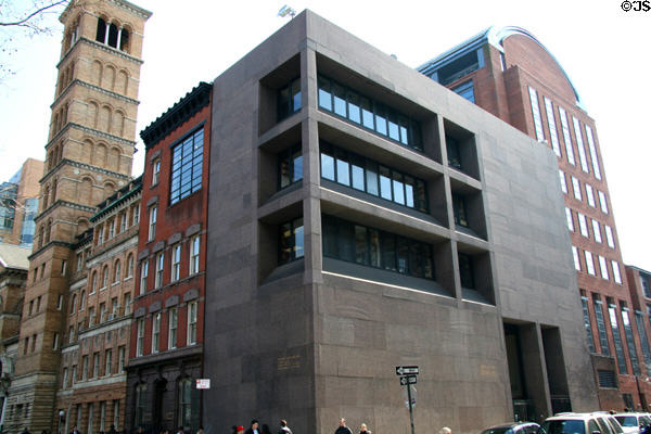 NYU's Hagop Kevorkian Center for Near Eastern Studies (1972) (50 Washington Square). New York, NY. Architect: Philip Johnson & Richard Foster.