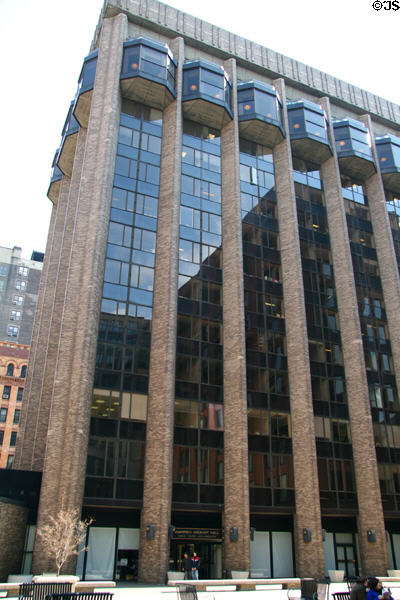 Warren Weaver Hall at NYU (1966) (14 floors) (251 Mercer St. at 3rd St.). New York, NY. Architect: Warner, Burns, Toan & Lunde.