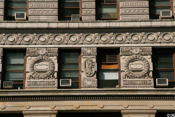 Terra cotta detail of Flatiron Building. New York, NY.