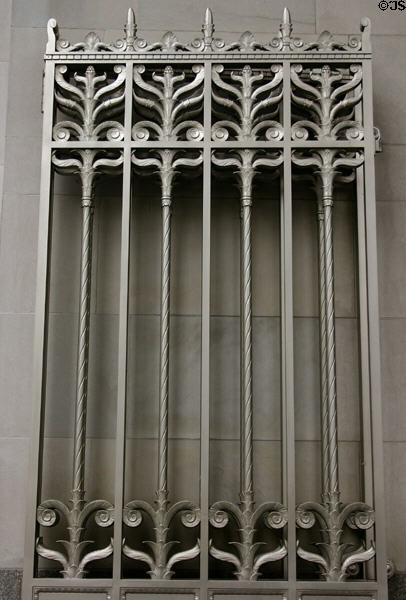 Art Deco gate on Metropolitan Life North building. New York, NY.