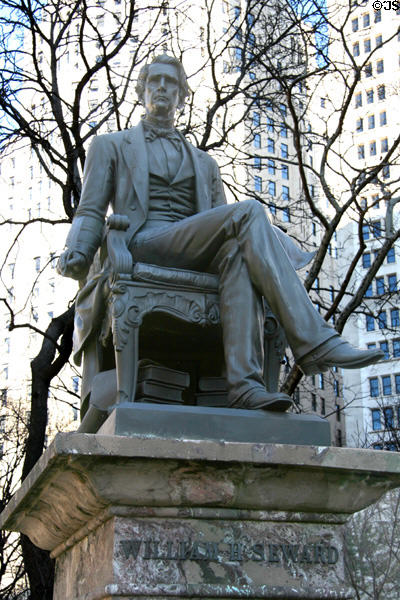 William Seward statue (1876) by Randolph Rogers in Madison Square Park. New York, NY.