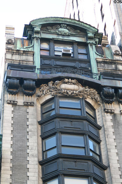 Elaborate roofline Cross Chambers Building (1901) (210 Fifth Ave.). New York, NY. Architect: John B. Snook & Sons.