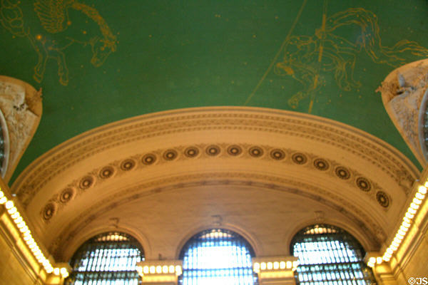Star studded ceiling in Grand Central Terminal. New York, NY.