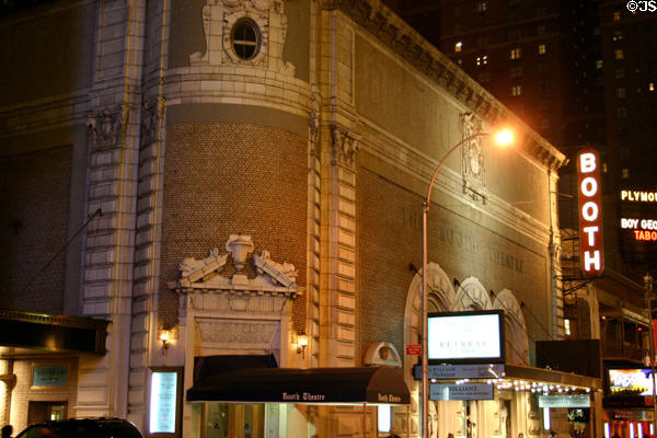 Booth Theater (1913) (222 W. 45th St.) off Times Square. New York, NY. Architect: Henry B. Herts.