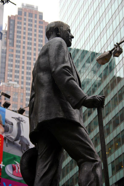 George M. Cohan (1878-1942) statue, composer of Give My Regards to Broadway. (Broadway & Seventh Ave.). New York, NY.