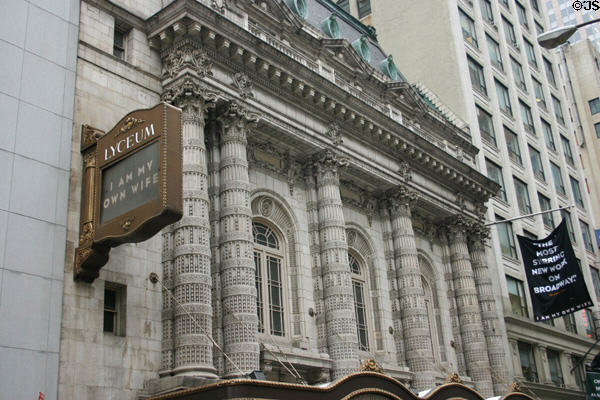 Lyceum Theater, oldest theater in continuous use. New York, NY.