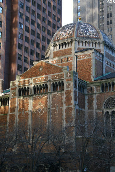 St Bartholomew's Church (1919) (109 E. 50th St.). New York, NY. Style: Byzantine. Architect: Bertram Goodhue. On National Register.