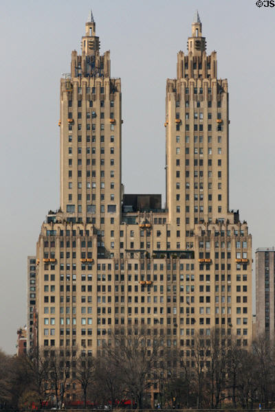 The Eldorado (1931) (300 Central Park West) (23 floors). New York, NY. Architect: Emery Roth + Margon & Holder.