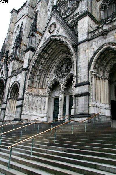 Facade of St. John the Divine. New York, NY.