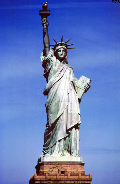 Statue of Liberty (1886) by Frédéric Auguste Bartholdi. New York, NY.