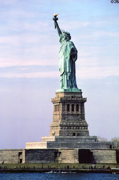Statue of Liberty (1886) by Frédéric Auguste Bartholdi, base by Richard Morris Hunt. New York, NY.
