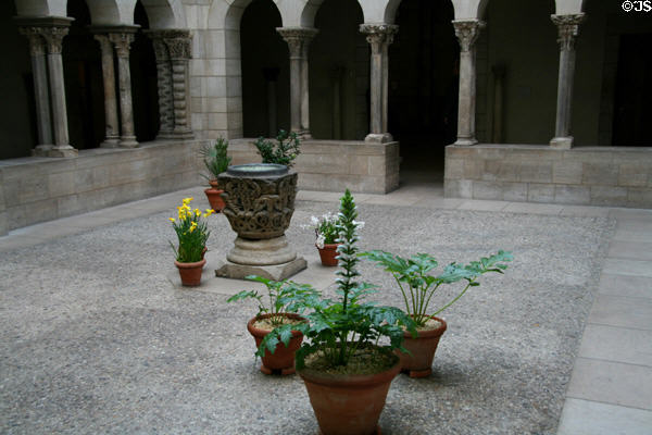 Saint-Guilhem-le-Désert Cloister (late 12th C) from Montpellier, France at The Cloisters. New York, NY.