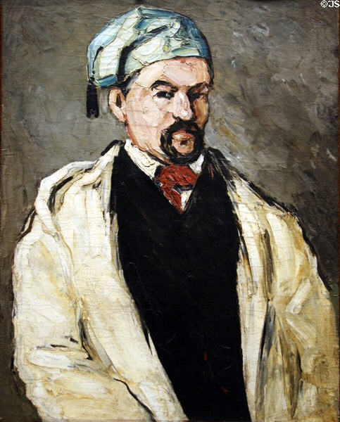 Antoine Dominique Sauveur Aubert portrait (c1860s) by Paul Cézanne at Metropolitan Museum of Art. New York, NY.