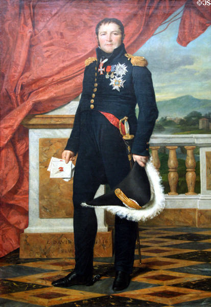 General Étienne-Maurice Gérard, Marshal of France portrait (1816) by Jacques-Louis David at Metropolitan Museum of Art. New York, NY.