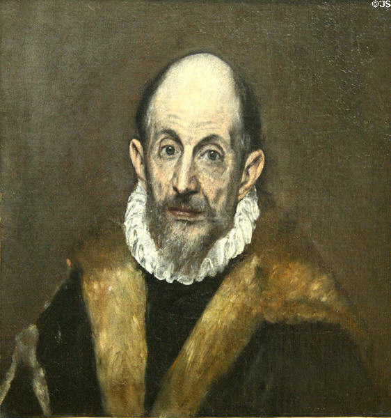 Portrait of a Man (c1595-1600) by El Greco at Metropolitan Museum of Art. New York, NY.