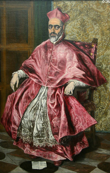Portrait of a Cardinal painting (c1596-1601) by El Greco at Metropolitan Museum of Art. New York, NY.