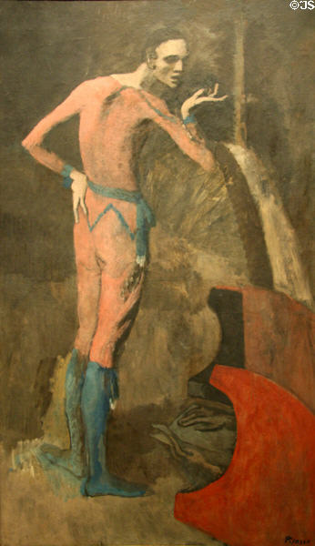 The Actor painting (c1904-5) by Pablo Picasso at Metropolitan Museum of Art. New York, NY.