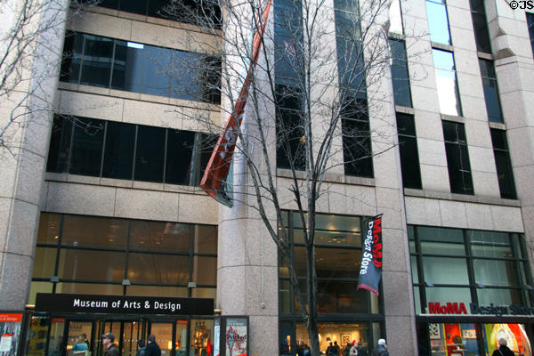 Museum of Arts & Design, temporarily opposite MoMA. New York, NY.
