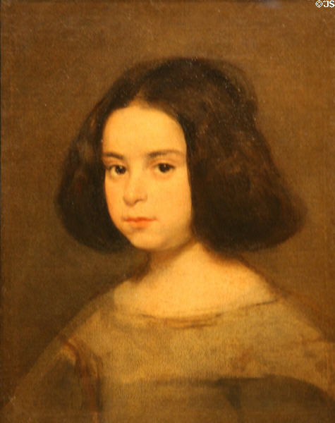 Portrait of Young Girl (c1638-44) by Velázquez at Hispanic Society of America Museum. New York, NY.