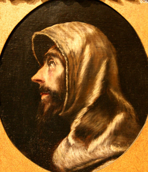 St. Francis (1590s) painting by El Greco at Hispanic Society of America Museum. New York, NY.