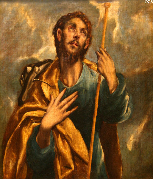 St. James the Greater (c1610) painting by El Greco & others at Hispanic Society of America Museum. New York, NY.