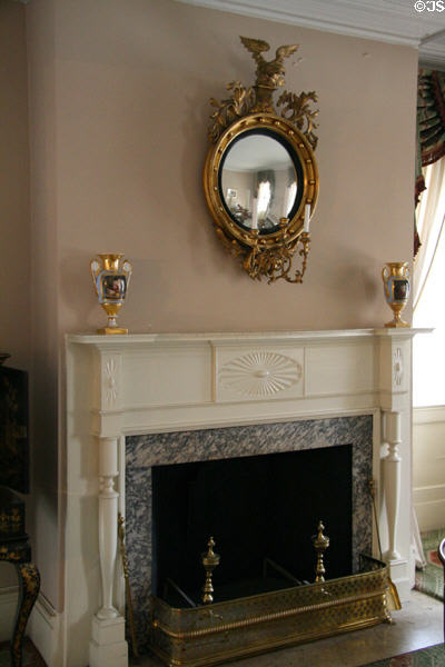 Parlour fireplace of Mount Vernon Hotel Museum. New York, NY.