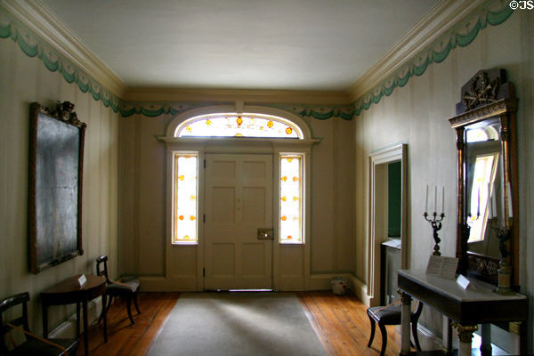 Central entrance hall of Morris-Jumel Mansion. New York, NY.