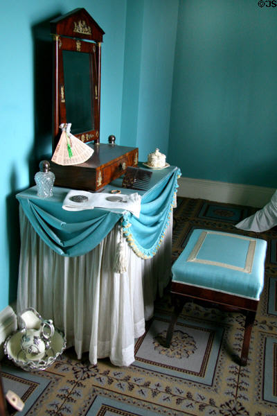 Dressing table in Eliza Jumel's Dressing Room (19thC) at Morris-Jumel Mansion. New York, NY.