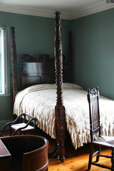 Bed in Mary Bowen's (adopted daughter of Jumel's) Bed Chamber at Morris-Jumel Mansion. New York, NY.