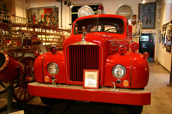 NYFD Searchlight truck (c1959) at New York Fire Museum. New York, NY.