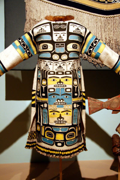 Chilikat tunic with family crests (c1875) at National Museum of American Indian. New York, NY.