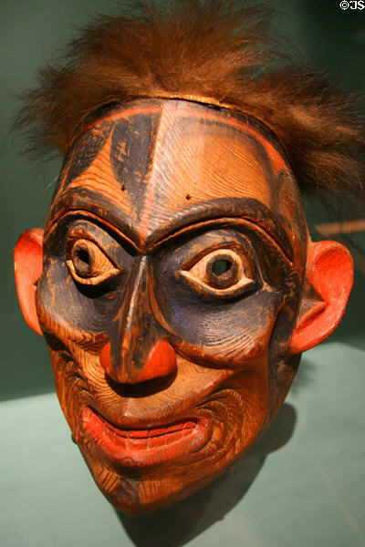 Gitxsan old man mask (1880-1910) at National Museum of American Indian. New York, NY.