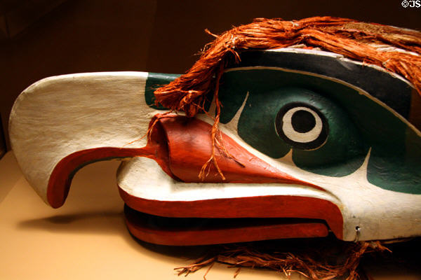 Nuxalk thunder figure mask (c1880) at National Museum of American Indian. New York, NY.