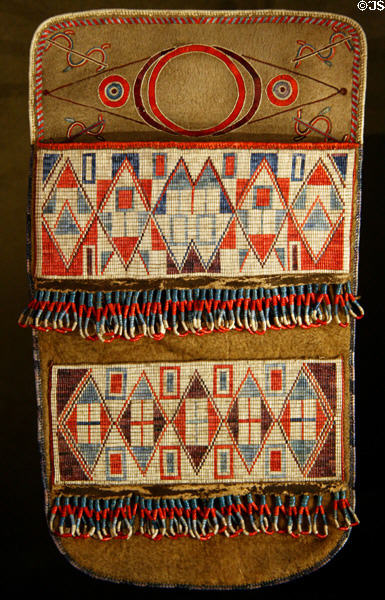Cree-Metis bag (c1850) from Manitoba at National Museum of American Indian. New York, NY.