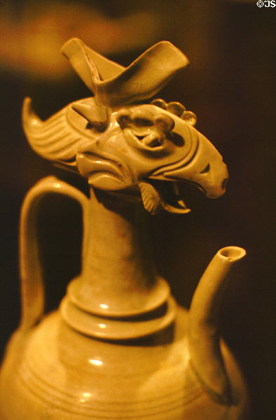 Ewer with phoenix head (c10thC) Qingbai ware at Brooklyn Museum. New York, NY.