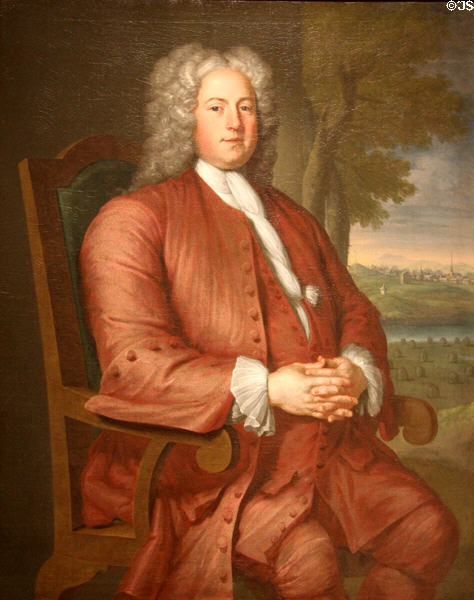 Francis Brinley portrait (1729) by John Smibert at Metropolitan Museum of Art. New York, NY.